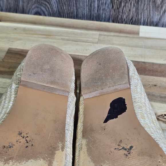 ASOS Design Raffia Woven‎ Loafers Penny Slip On Flats Natural Neutral US 9 - Picture 15 of 15